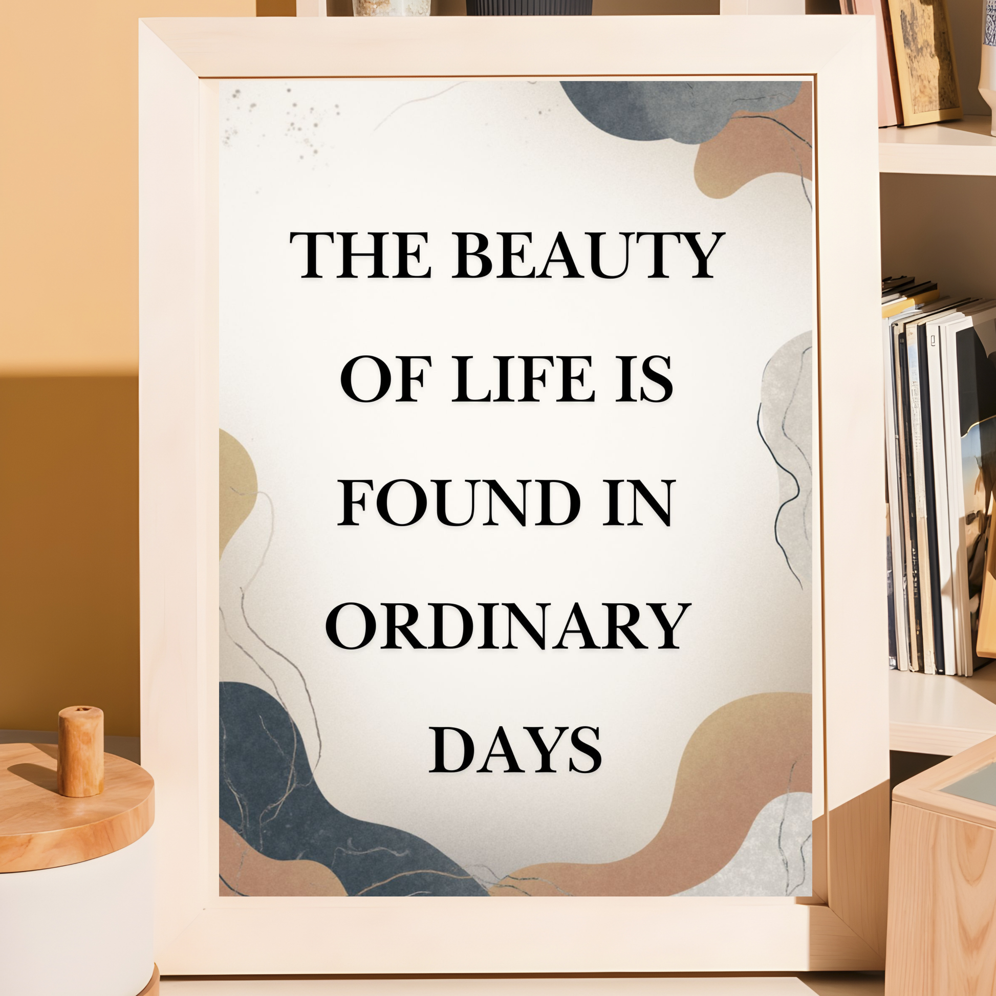 Printable quote wall art neutral aesthetic poster