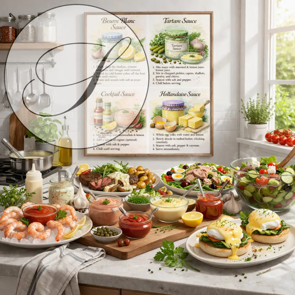 Affiche cuisine à imprimer , recette sauce facile et idée déco cuisine pas cher