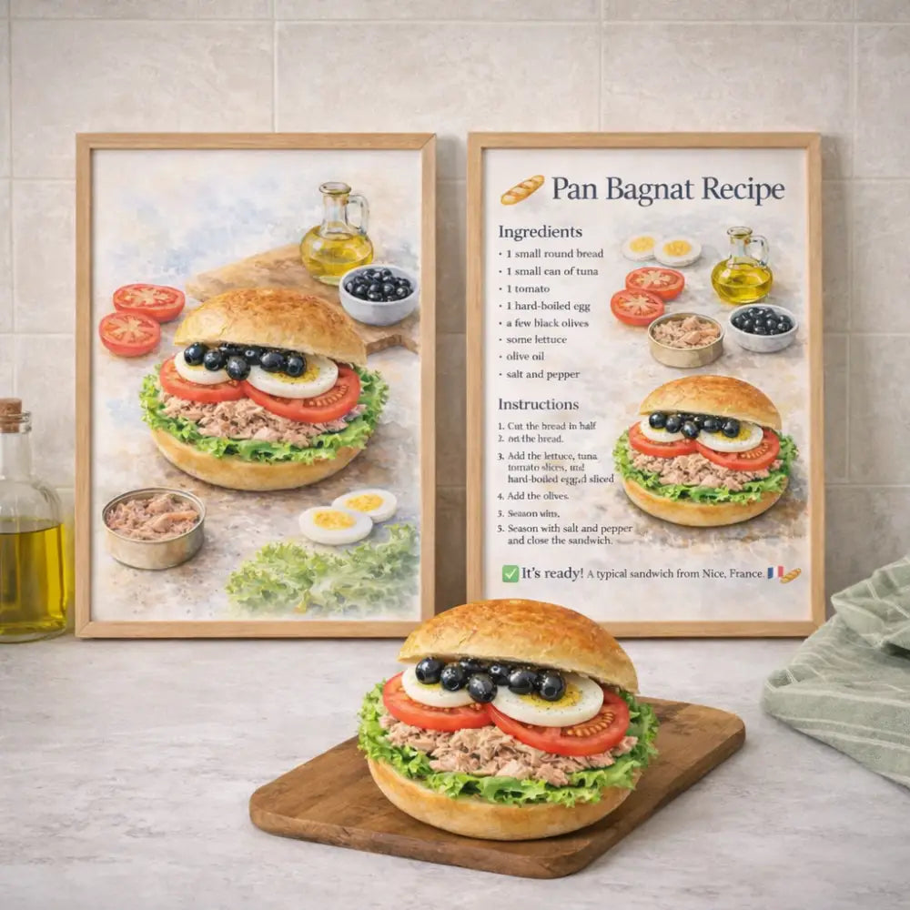 Affiche cuisine à imprimer pour décoration murale cuisine moderne