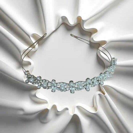 Serre-tête en Cristaux et Perles - Élégance Mariage - Serre-têtes