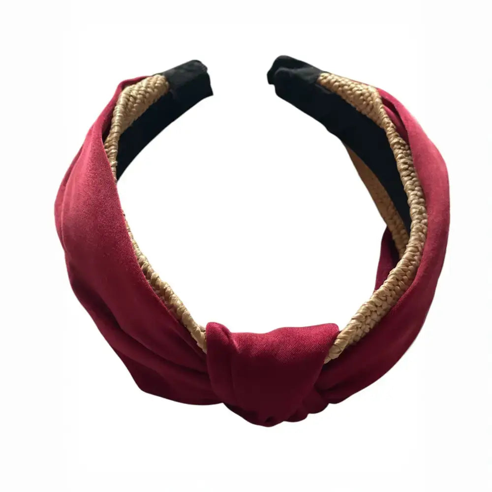Serre-Tête Bordeaux – Accessoire cheveux Élégant pour Femme Parfait Tous les Styles - Serre-têtes