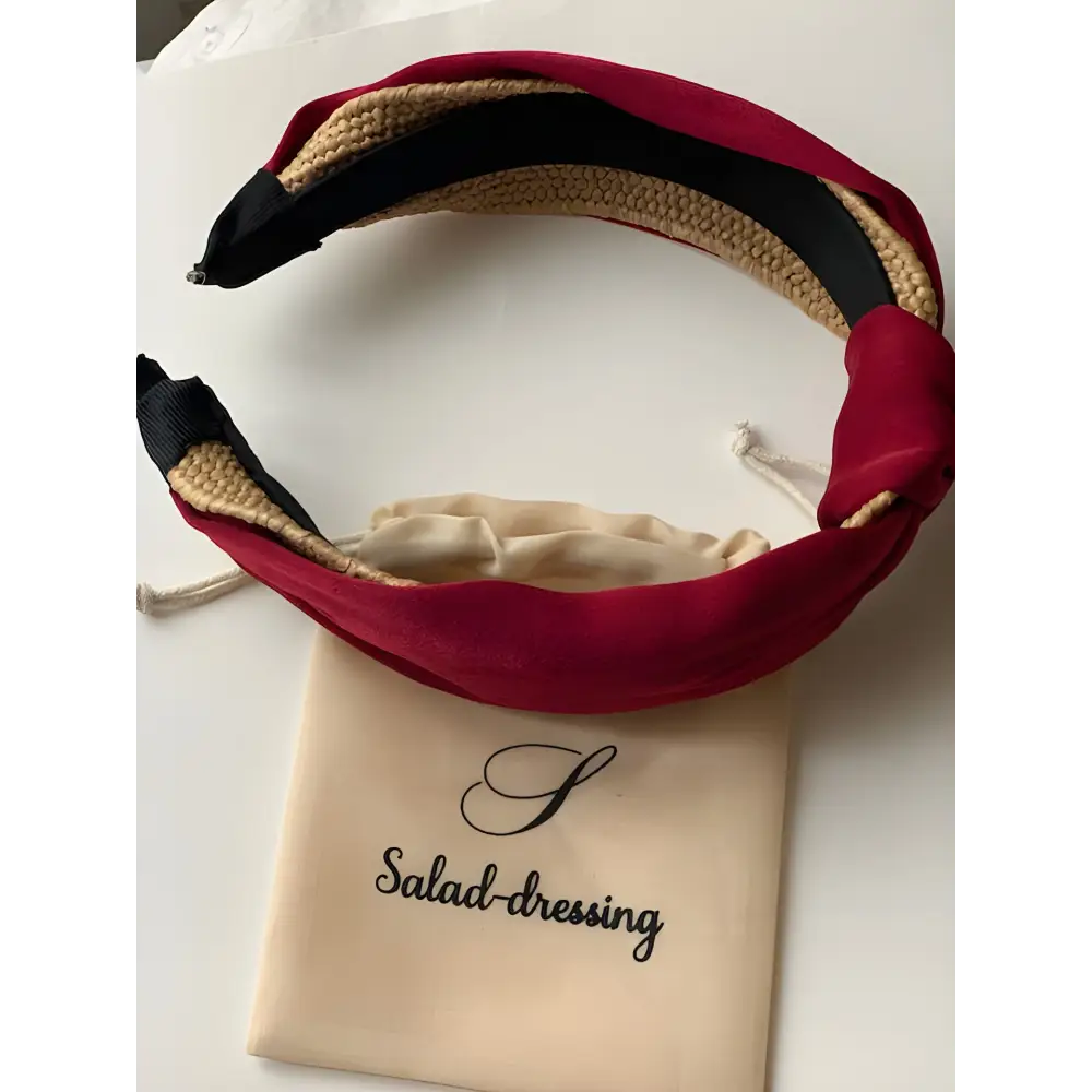 Serre-Tête en Tissu Bordeaux – Accessoire cheveux Élégant pour Femme Parfait Tous les Styles 