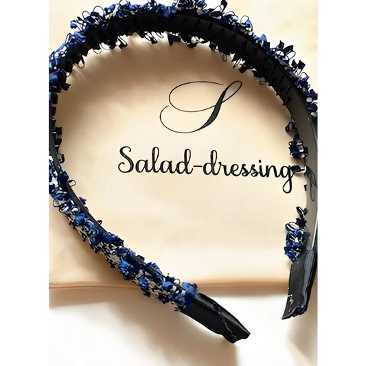 serre-tête tweed bleu salad-dressing