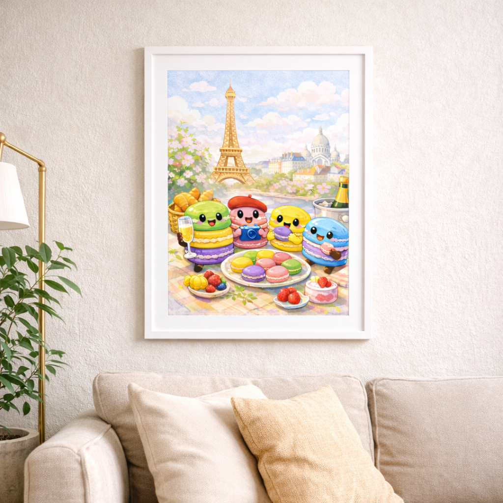 Souvenir de Paris sous forme d’affiche décorative murale