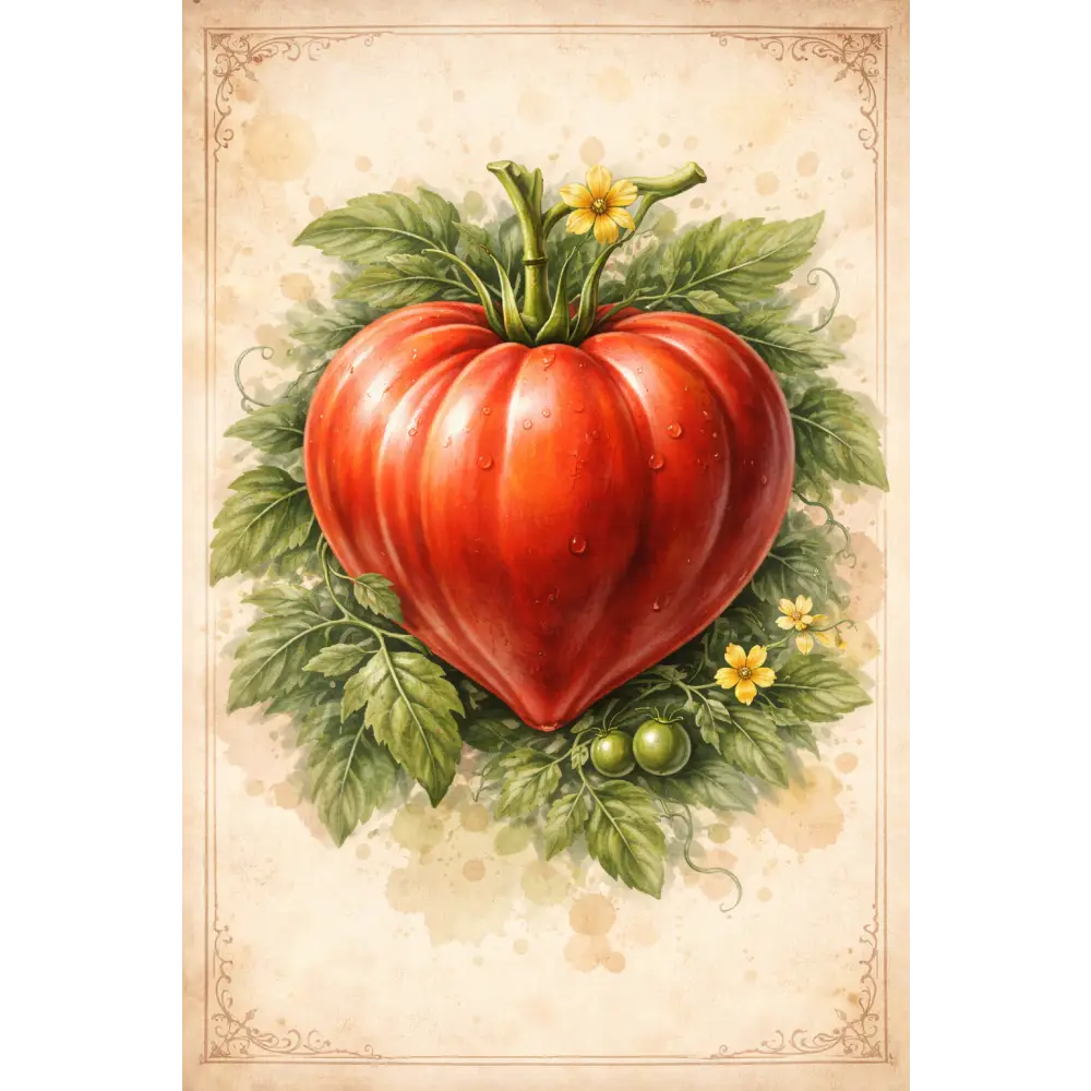 affiche cuisine tomate décoration murale cuisine style vintage