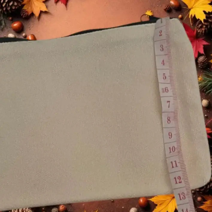 Pochette Halloween en coton ornée d’une citrouille stylisée