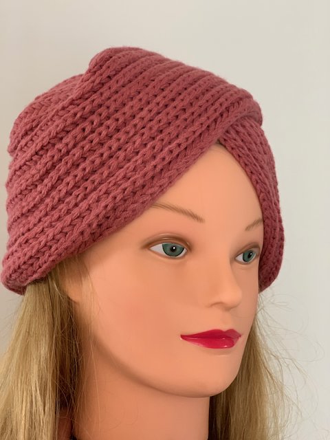 turban femme tricotee 